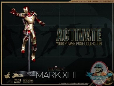 1/6 Scale Iron Man Mark XLII Iron Man Power Pose Series Hot Toys