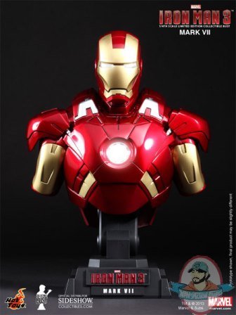 1/4 Scale Iron Man 3 Iron Man Mark VII Collectible Bust by Hot Toys