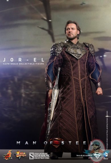 1/6 Scale Superman Man of Steel Jor-El  Figure by Hot Toys Used JC