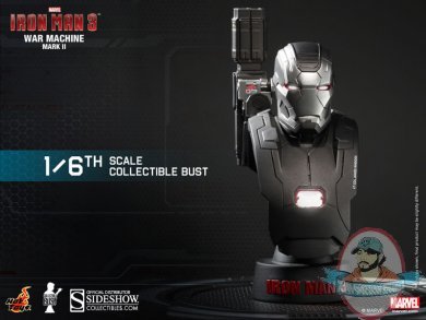 1/6 Iron Man Iron Man 3 War Machine Mark 2 Collectible Bust Hot Toys