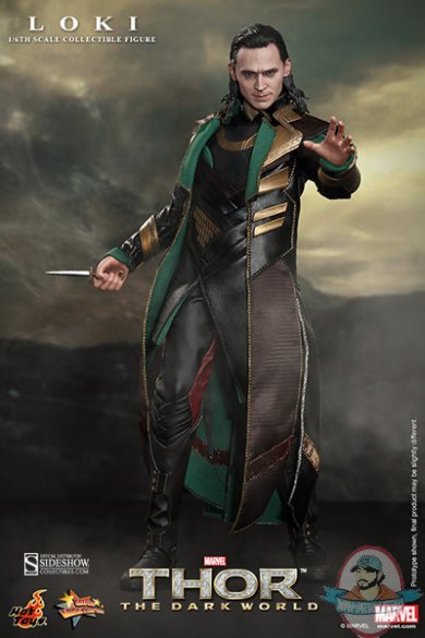 1/6 Scale Thor The Dark World Loki Figure by Hot Toys USED JC
