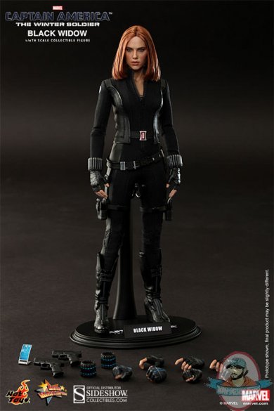 1/6 Captain America The Winter Soldier Black Widow Figure Hot Toys