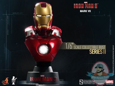 1/6 Iron Man 3 Series 2 Iron Man Mark VII Collectible Bust Hot Toys