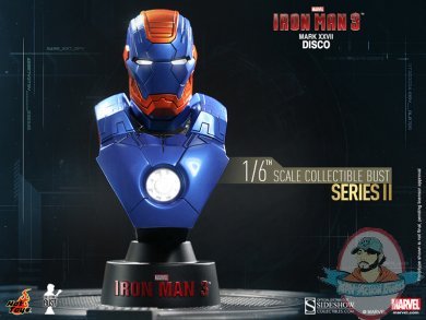 1/6 Iron Man 3 Series 2 Iron Man Mark 27 Disco Bust Hot Toys