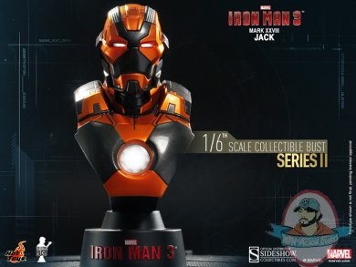 1/6 Iron Man 3 Series 2 Iron Man Mark 28 Jack Bust Hot Toys