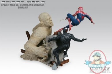 Spider-Man VS Venom and Sandman Diorama Spider-Man 3 Sideshow 