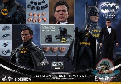 1/6 Batman Returns MMS 294 Batman & Bruce Wayne Set Hot Toys