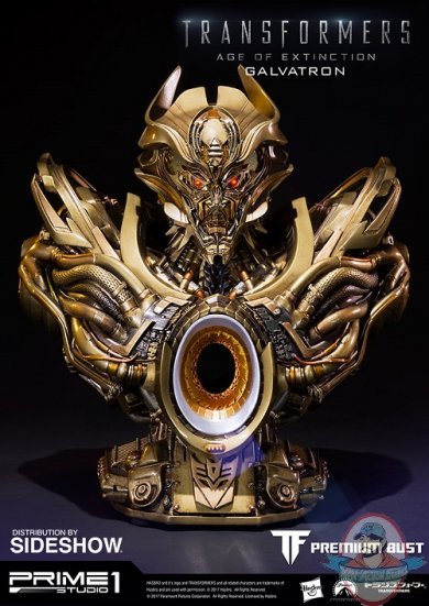 Transformers Age of Extinction Galvatron Gold Version Bust Prime 1
