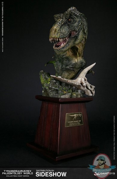 T-Rex Green Museum Collection Series Bust DamToys 903203