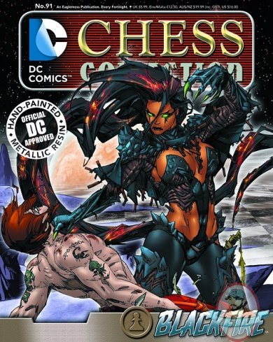Dc Superhero Chess Magazine #91 Blackfire Black Pawn Eaglemoss