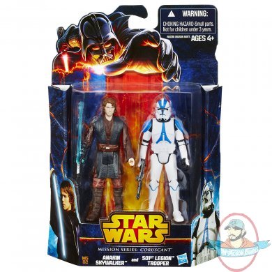 Star Wars Mission Series Anakin Skywalker & 501st Legion Clone Trooper