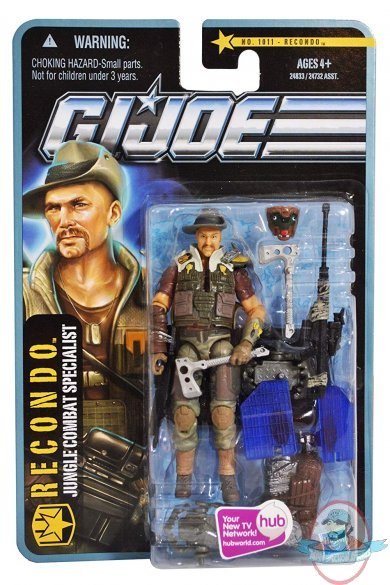 G.I Joe Pursuit of Cobra 3 3/4 Jungle Assault Recondo Figure Hasbro