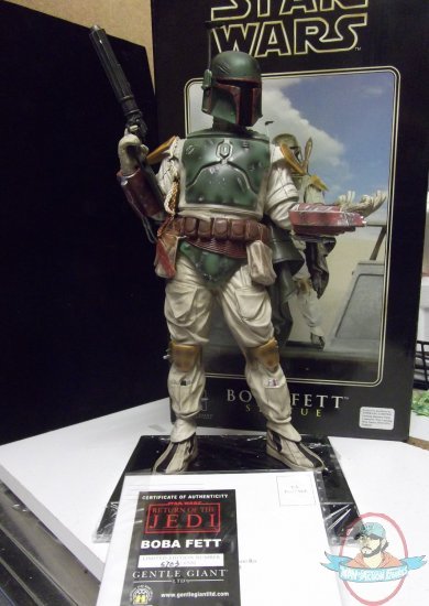 Star Wars Boba Fett 12 inch Deluxe Statue by Gentle Giant Used F