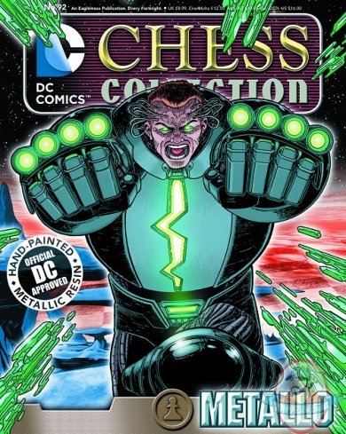 Dc Superhero Chess Magazine #92 Metallo Black Pawn Eaglemoss