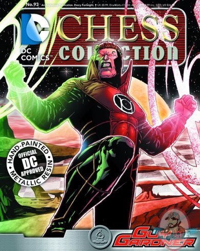 Dc Superhero Chess Magazine #93 Guy Gardner White Bishop Eaglemoss