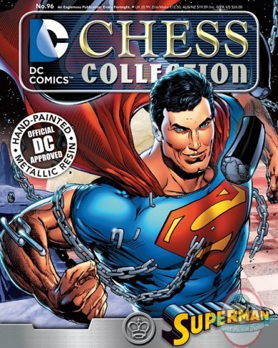 Dc Superhero Chess Magazine #96 Young Superman White Kin Eaglemoss