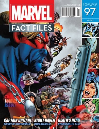 Marvel Fact Files #97 Captain Britain Cover Eaglemoss