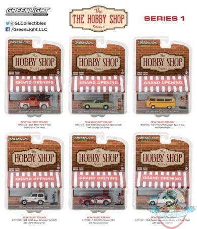1:64 The Hobby Shop Series 1 Set of 6 Greenlight