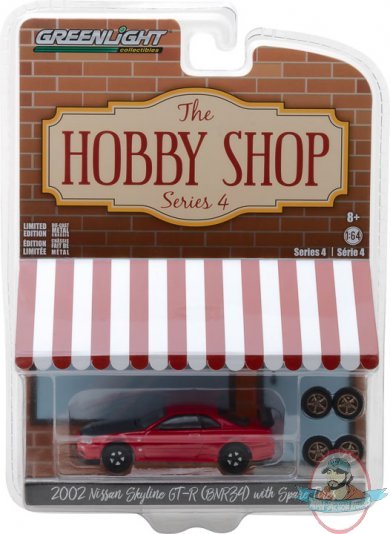 1:64 The Hobby Shop Series 4  2002 Nissan Skyline GT-R R34 Greenlight