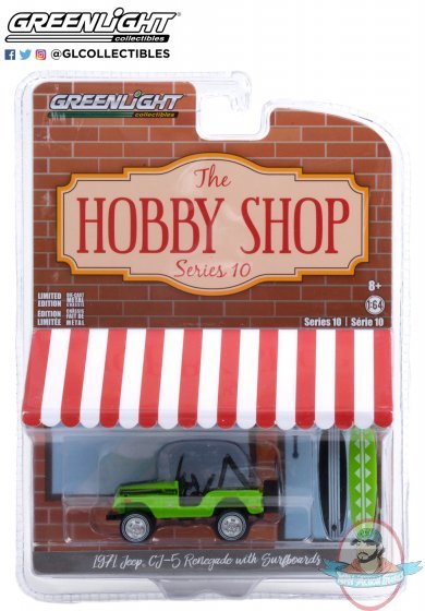 1:64 The Hobby Shop Series 10 1971 Jeep CJ-5 Renegade II Greenlight