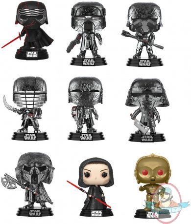 Pop! Star Wars Rise of Skywalker Set of 9 Vinyl Figures Funko 