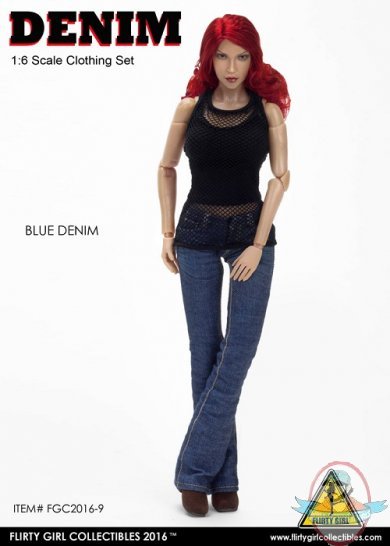 Flirty Girl’s 1:6 Female Clothing Set Blue Denim FGC-2016-9