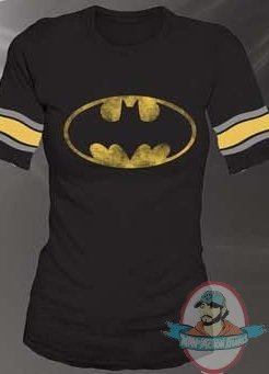 Batman T-shirt Distressed logo Hockey Juniors size Small