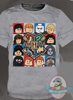 Harry Potter Lego T Shirt Gray Kids size Large