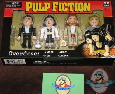 Pulp Fiction Geoms Overdose Vincent Vega Mia Jody Lance by NECA