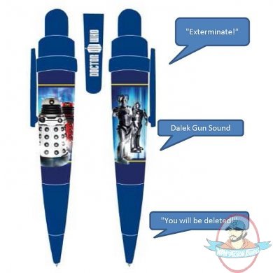 Doctor Who Dalek and Cyberman Talking Pen by Underground Toys Doctor Who Dalek and Cyberman Talking Pen by Underground Toys