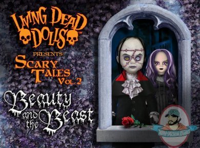 Living Dead Dolls Presents Beauty &the Beast Dolls Set of 2 Mezco Toyz