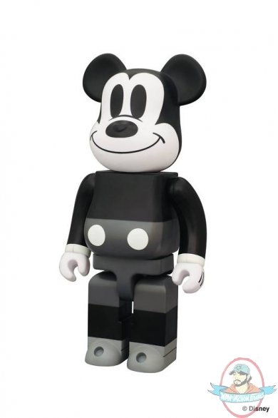 Mickey Mouse Disney Black & White Version 400% Bearbrick Used JC