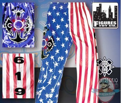 WWE Rey Mysterio American Flag Replica Pants