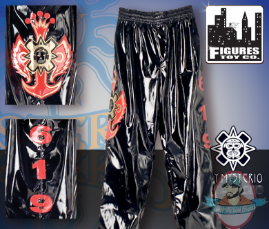 WWE Rey Mysterio Black, Red & Gold Replica Pants