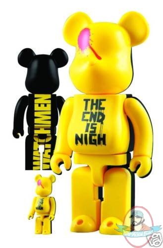 Watchmen Bearbrick Set Designer Toy Medicom 100% 400% (Used)