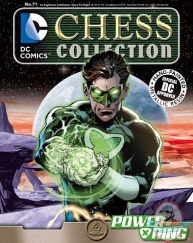 DC Superhero Chess Figure #71 Power Ring Black Bishop Eaglemoss