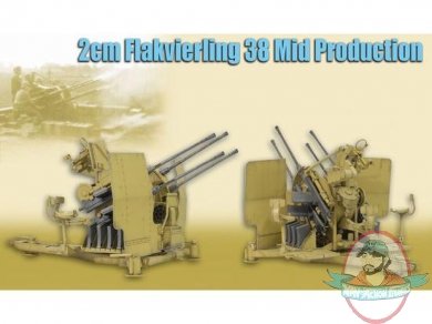 1/6 2cm Flakvierling 38 Mid Production by Dragon