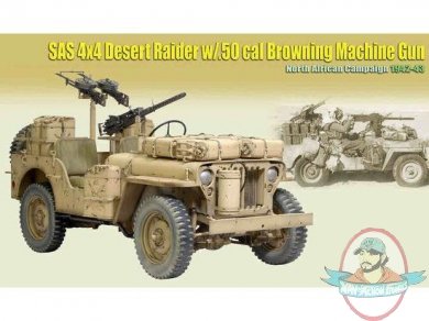 1/6 SAS 4x4 Desert Raider w/.50 cal North African Campaign