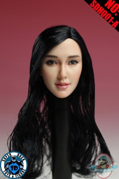 Super Duck 1:6 Cosplay Series Asian Headsculpt Black Hair SUD-SDH001A