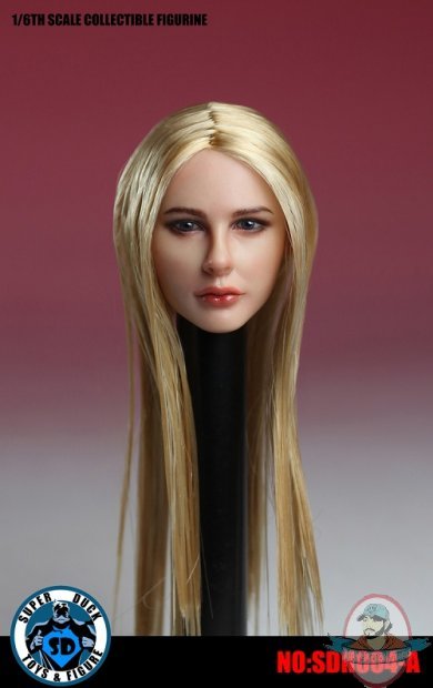 Super Duck 1:6 Cosplay European Headsculpt Straight Hair SUD-SDH004A