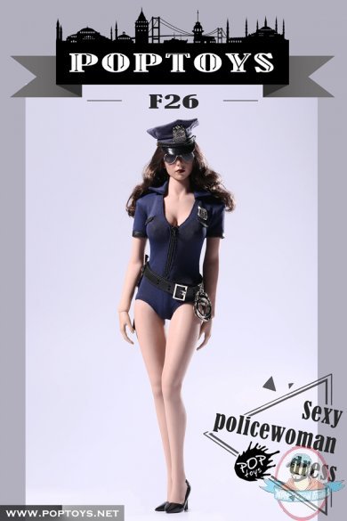POP toys 1:6 Figure Accessory Cosplay Sexy Policewoman Blue POP-F26A