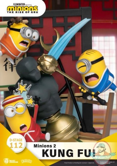 Minions: The Rise of Gru D-Stage DS-112 Minions Kung Fu! Statue
