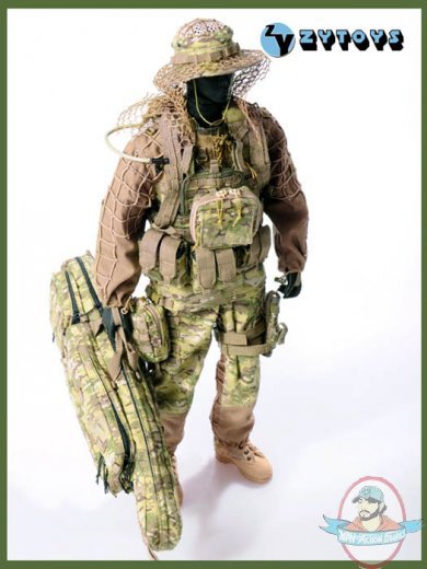 ZYTOYS 1/6 Scale US Army PMC AK74 GP25 Mode for 12" Action Figure 