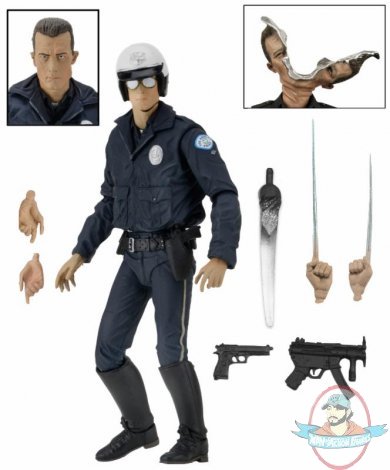 Terminator 2 Ultimate T-1000 (Motorcycle Cop) Figure by Neca