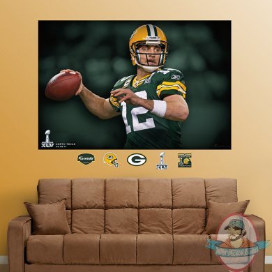 Aaron Rodgers Super Bowl XLV Mural Green Bay Packers NFL