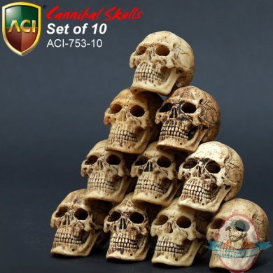 1/6 Scale Cannibal Skull Set of 10 by ACI