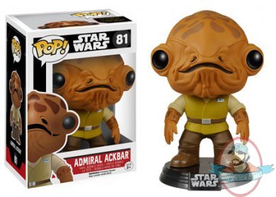 Pop! Star Wars The Force Awakens Admiral Ackbar Figure Funko #81