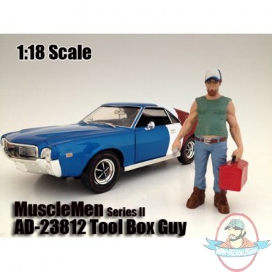 1:18 Scale Diorama Musclemen Tool Box Guy  American Diorama 