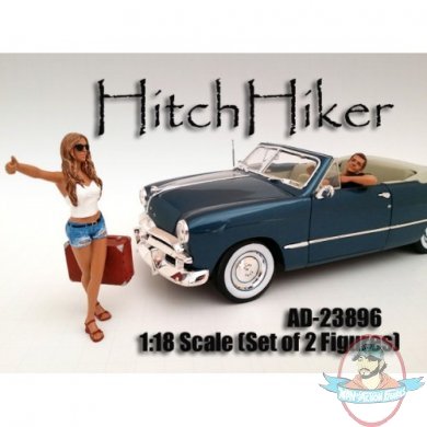 1:18 Scale Diorama Hitchhiker Set of 2 figures American Diorama 