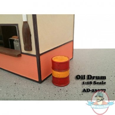 1:18 Scale Diorama Oil Drum Set of 2 American Diorama 